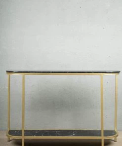 The-Golden-Triangle-India Jeno Console Table - Black Console Tables