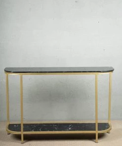 The-Golden-Triangle-India Jeno Console Table - Black Console Tables