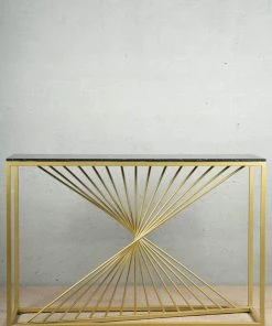 The-Golden-Triangle-India Brizio Console Table - Black