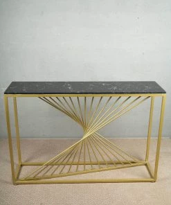 The-Golden-Triangle-India Brizio Console Table - Black