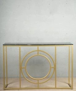 The-Golden-Triangle-India Cono Console Table - Black Console Tables