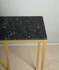 The-Golden-Triangle-India Cono Console Table - Black Console Tables