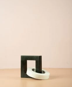 The-Golden-Triangle-India Artefacts Black And White Marble Bracelet