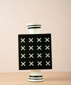 The Golden Triangle India Candy Vase - Black