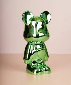 The-Golden-Triangle-India Artefacts Tedd - Metallic Teddy Bear - Green