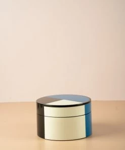 The-Golden-Triangle-India Artefacts Calico Circular Box - Blue