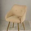 The-Golden-Triangle-India Leon Suede Chair - Beige Furniture