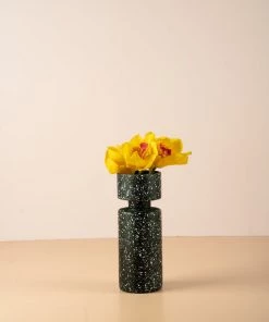 The Golden Triangle India Vases Speckled Pillar Vase