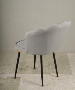 The-Golden-Triangle-India Vanity Bow Chair - Grey