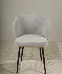 The-Golden-Triangle-India Vanity Bow Chair - Grey