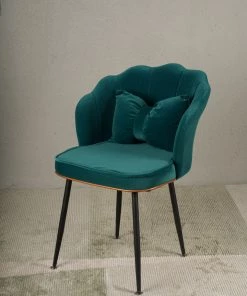 The-Golden-Triangle-India Furniture Vanity Bow Chair - Green