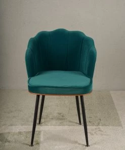 The-Golden-Triangle-India Furniture Vanity Bow Chair - Green