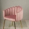 The Golden Triangle India Valentina Tiramisu Accent Chair - Blush Pink 1 The Golden Triangle India Valentina Tiramisu Accent Chair - Blush Pink