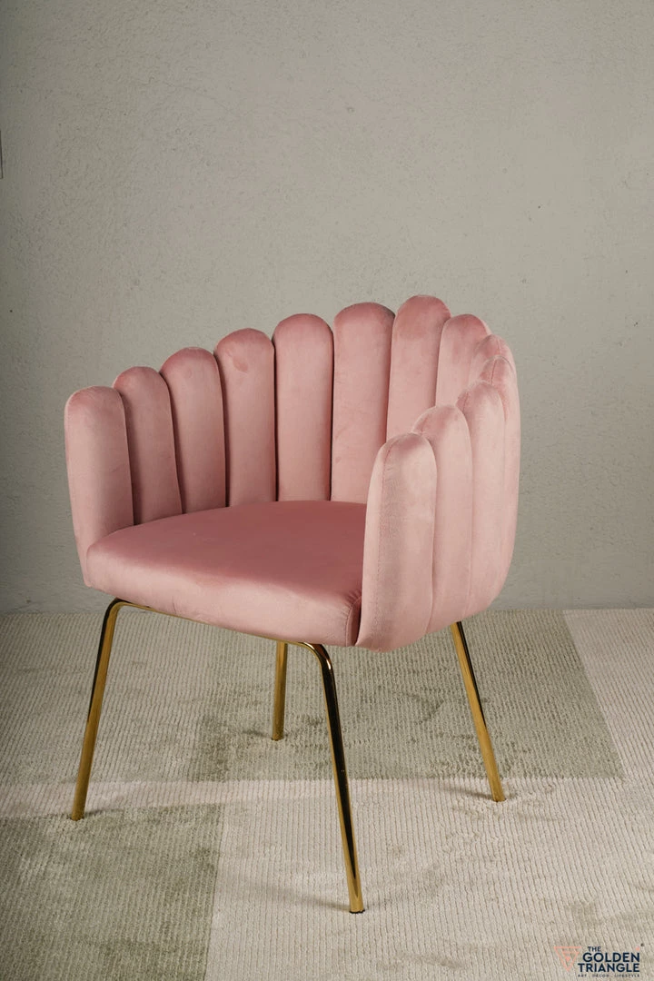 The Golden Triangle India Valentina Tiramisu Accent Chair - Blush Pink 3 The Golden Triangle India Valentina Tiramisu Accent Chair - Blush Pink