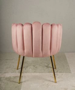 The Golden Triangle India Valentina Tiramisu Accent Chair - Blush Pink 7 The Golden Triangle India Valentina Tiramisu Accent Chair - Blush Pink
