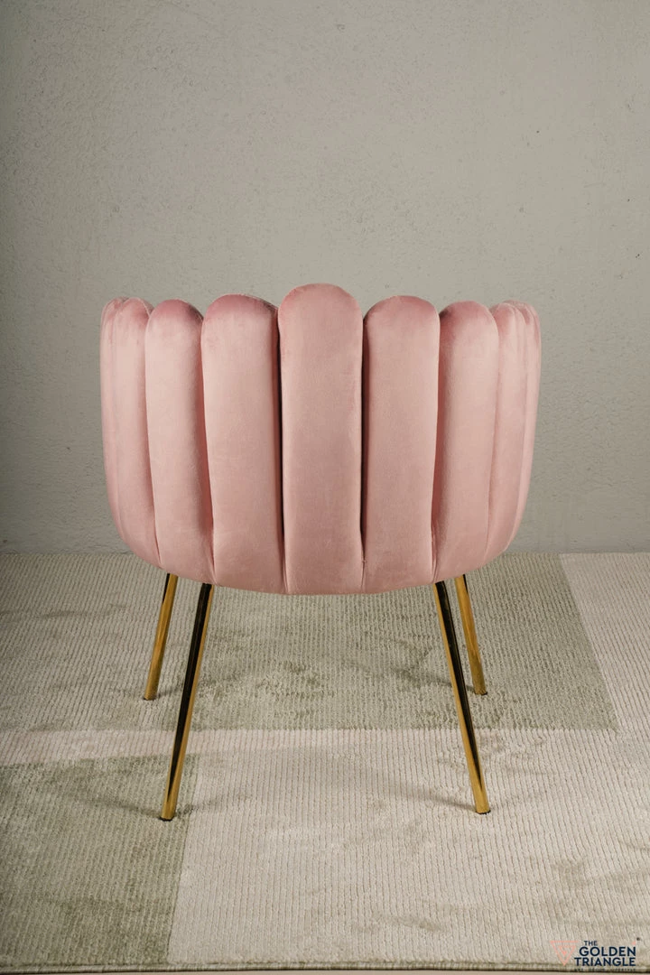 The Golden Triangle India Valentina Tiramisu Accent Chair - Blush Pink 5 The Golden Triangle India Valentina Tiramisu Accent Chair - Blush Pink