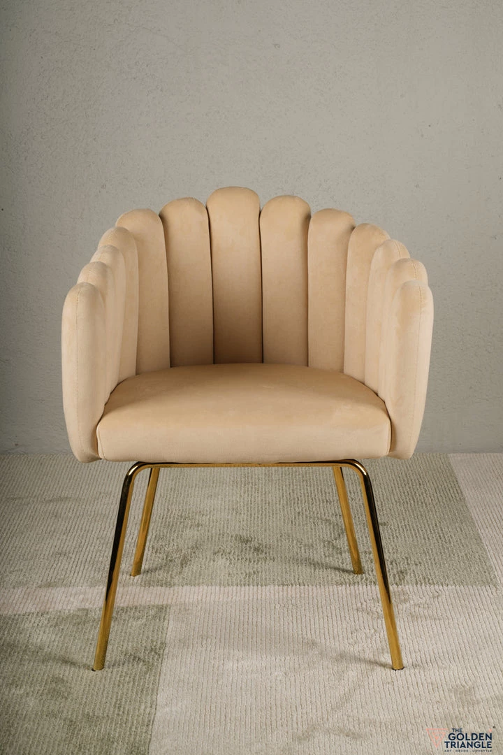 The Golden Triangle India Valentina Tiramisu Accent Chair - Champagne Furniture 4 The Golden Triangle India Valentina Tiramisu Accent Chair - Champagne Furniture