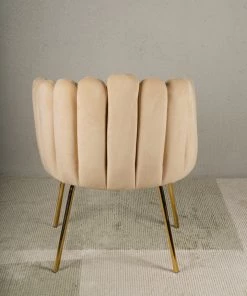 The Golden Triangle India Valentina Tiramisu Accent Chair - Champagne Furniture 7 The Golden Triangle India Valentina Tiramisu Accent Chair - Champagne Furniture