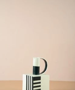 The Golden Triangle India Funnel Matte Vase With A Handle