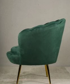 The-Golden-Triangle-India Furniture Eliza Shell Accent Chair - Emerald Green 7 The-Golden-Triangle-India Furniture Eliza Shell Accent Chair - Emerald Green