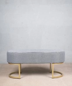 The Golden Triangle India Furniture Elite Houndstooth Bench