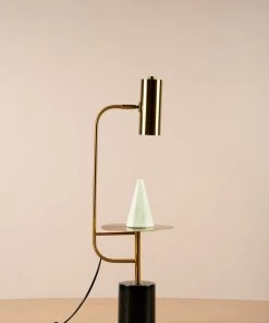 The-Golden-Triangle-India Griffith Table Lamp With A Stand - Black Lights & Lamps