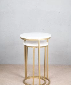 The-Golden-Triangle-India Alza - Nesting Table (set Of 2) Furniture