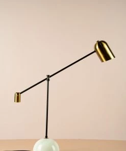 The-Golden-Triangle-India Lights & Lamps Jane Table Lamp - White