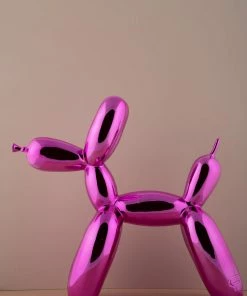 The-Golden-Triangle-India Chien Balloon Dog - Metallic Pink - Big