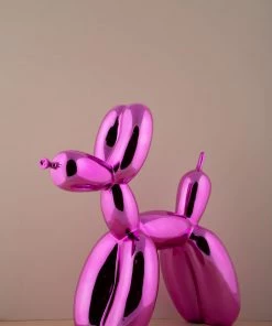 The-Golden-Triangle-India Chien Balloon Dog - Metallic Pink - Big