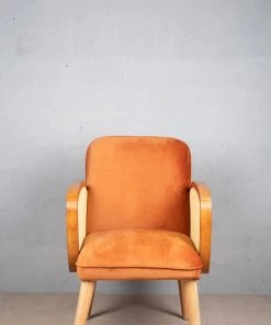 The Golden Triangle India Furniture Baxter Rattan Chair - Orange