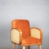 The Golden Triangle India Furniture Baxter Rattan Chair - Orange