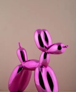The-Golden-Triangle-India Chien Balloon Dog - Metallic Pink - Big