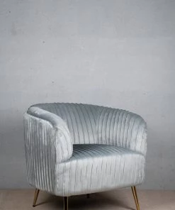 The Golden Triangle India Bertie Pleated Accent Chair