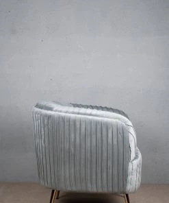 The Golden Triangle India Bertie Pleated Accent Chair