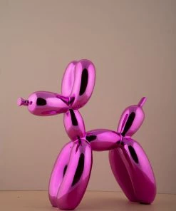 The-Golden-Triangle-India Chien Balloon Dog - Metallic Pink - Small