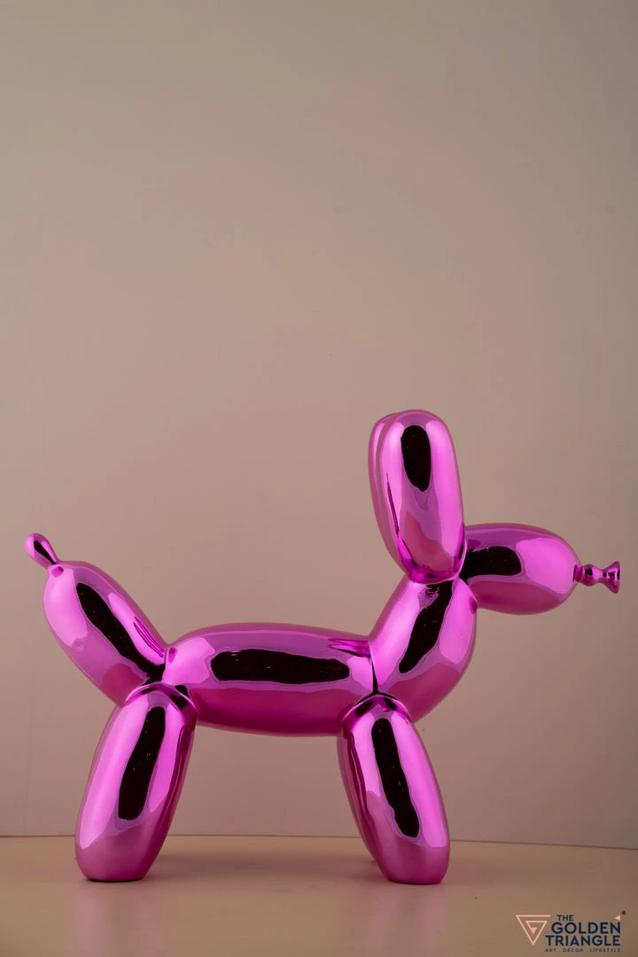 The-Golden-Triangle-India Chien Balloon Dog - Metallic Pink - Medium 5 The-Golden-Triangle-India Chien Balloon Dog - Metallic Pink - Medium