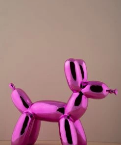 The-Golden-Triangle-India Chien Balloon Dog - Metallic Pink - Medium