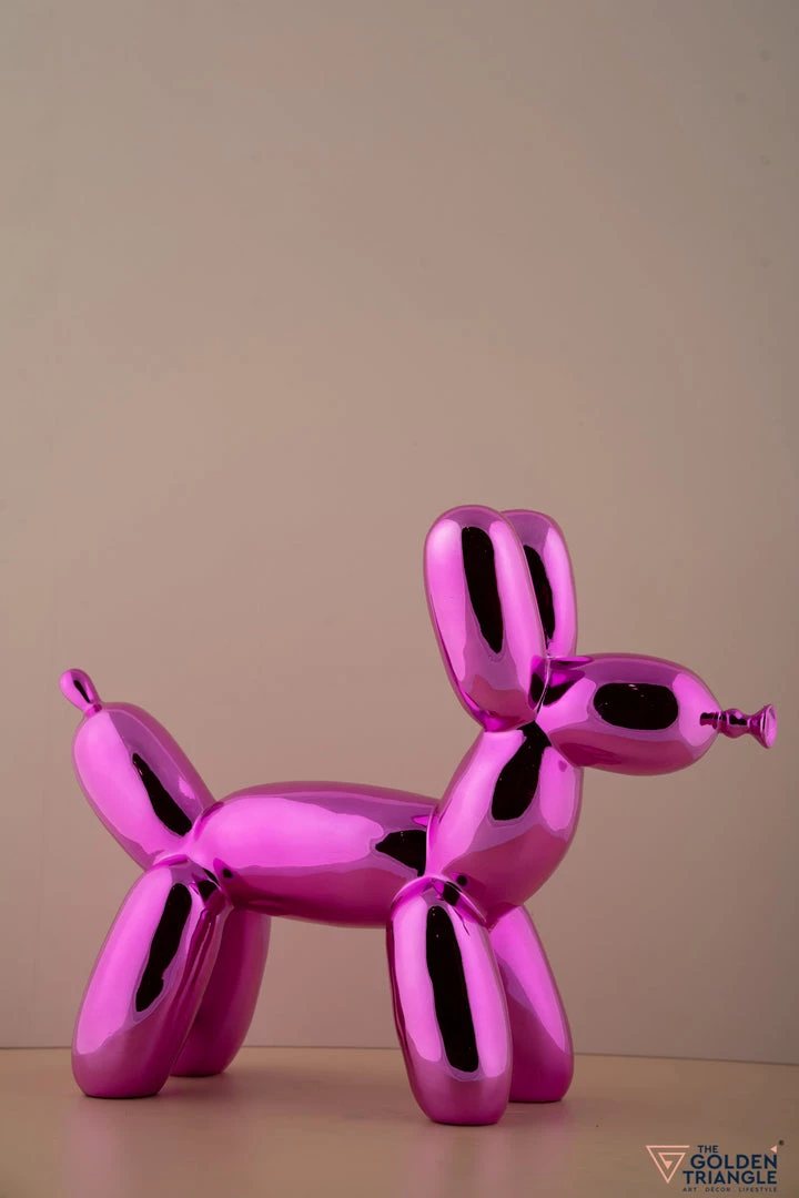 The-Golden-Triangle-India Chien Balloon Dog - Metallic Pink - Medium 4 The-Golden-Triangle-India Chien Balloon Dog - Metallic Pink - Medium