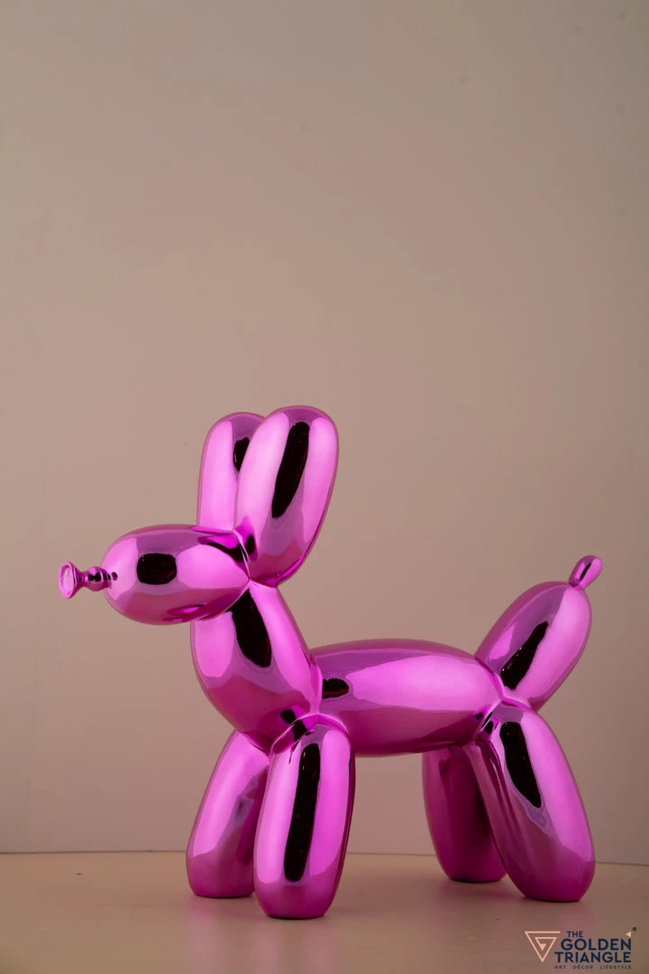 The-Golden-Triangle-India Chien Balloon Dog - Metallic Pink - Medium 3 The-Golden-Triangle-India Chien Balloon Dog - Metallic Pink - Medium