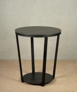 The-Golden-Triangle-India Cruz Side Table - Black