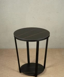 The-Golden-Triangle-India Cruz Side Table - Black