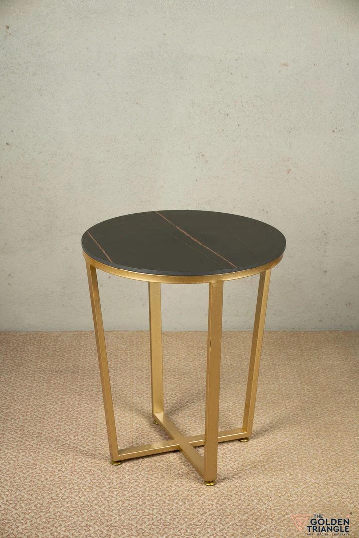 The-Golden-Triangle-India Axel Side Table - Black And Gold Furniture 3 The-Golden-Triangle-India Axel Side Table - Black And Gold Furniture