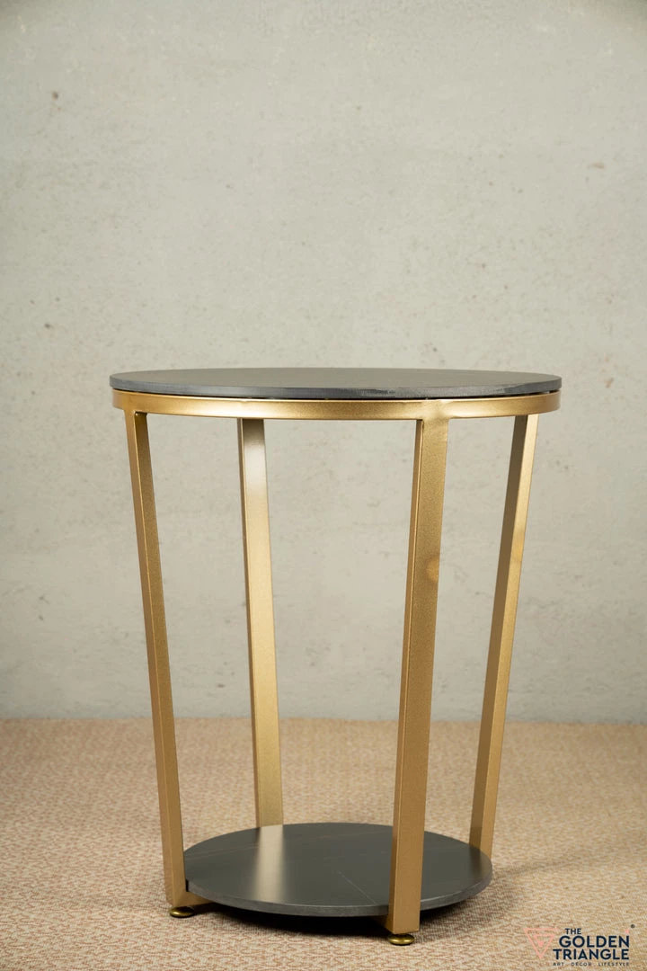 The-Golden-Triangle-India Cruz Side Table - Black And Gold Furniture 4 The-Golden-Triangle-India Cruz Side Table - Black And Gold Furniture