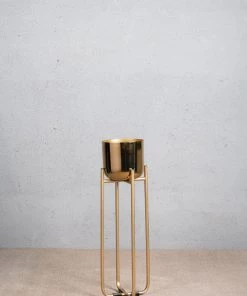 The-Golden-Triangle-India Planters Oakley Metal Planter - Gold 12 The-Golden-Triangle-India Planters Oakley Metal Planter - Gold