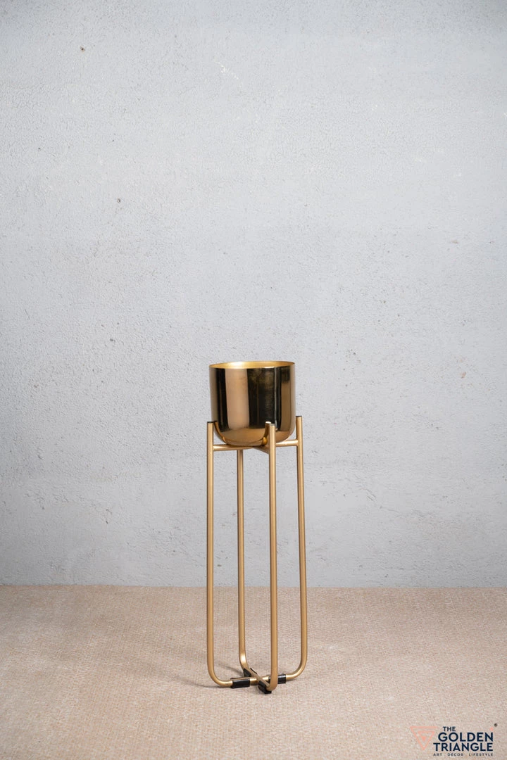 The-Golden-Triangle-India Planters Oakley Metal Planter - Gold 7 The-Golden-Triangle-India Planters Oakley Metal Planter - Gold