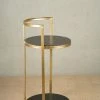 The-Golden-Triangle-India Ester Side Table - Black And Gold Furniture