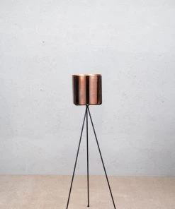 The-Golden-Triangle-India Coil Planter - Rosegold Planters