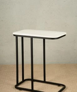 The-Golden-Triangle-India Pilar Side Table - Black