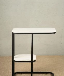 The-Golden-Triangle-India Furniture Teagen Side Table - Black